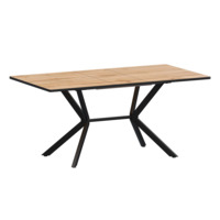 Настоящее фото товара Стол раздвижной Сири 1200+300, дуб вотан, черный муар, произведённого компанией ChiedoCover