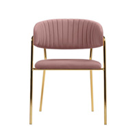 Фотография товара Стул на металлокаркасе Kamelia светло-фиолетовый / золотой от компании ChiedoCover.