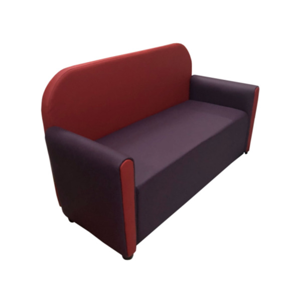 Диван Мавли двухместный, экокожа пегасо, фиолетово-розовый - фото 2