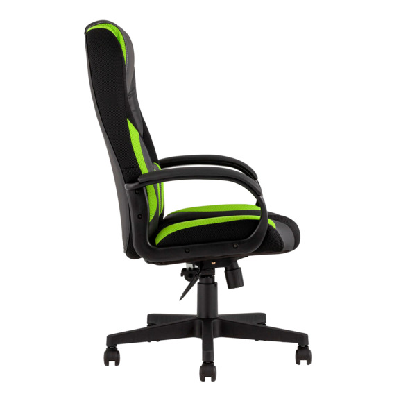 Кресло игровое TopChairs ST-CYBER 9 черный/зеленый - фото 2