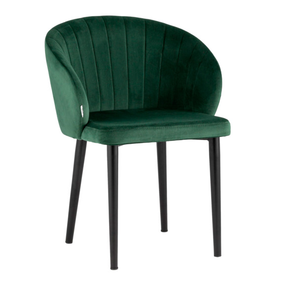 Стул с подлокотниками Шон, велюр зеленый Стул с подлокотниками Шон, велюр зеленый - фото 1