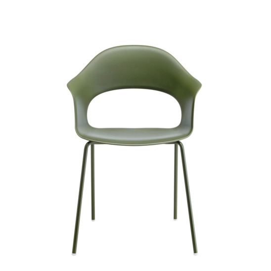 Кресло пластиковое Сано, оливковый - фото 1
