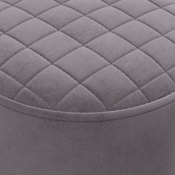 Пуф Тепал, велюр, светло-серый - фото 3