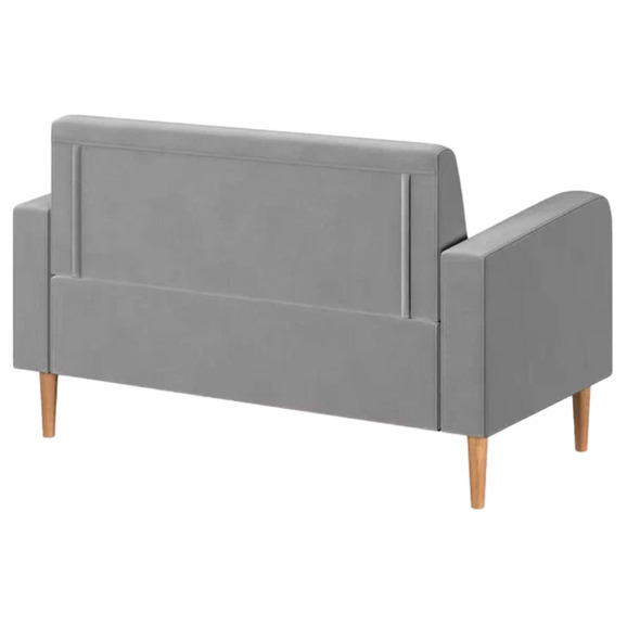 Диван Папилла, велюр, 132 см, светло-серый - фото 3