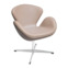 Настоящее фото товара Кресло Swan Chair латте, произведённого компанией ChiedoCover