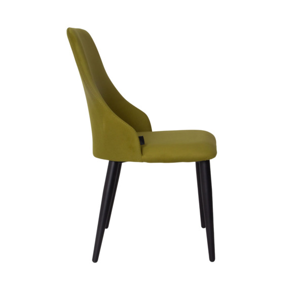 Стул Аэр, велюр Newtone Green, ножки металл 40*20 RAL9005 - фото 2