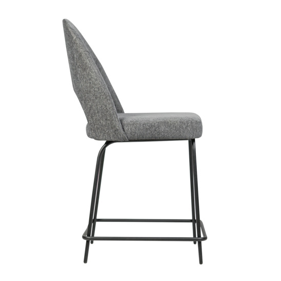 Полубарный стул Маллин, шенилл милано 10, металлические ножки - фото 2