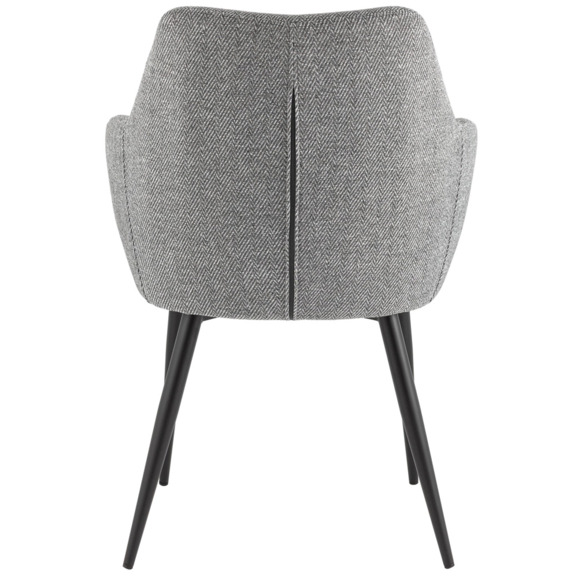 Стул обеденный Katys, серый, елочка - фото 4