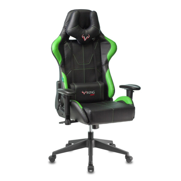 Кресло игровое VIKING 5 AERO BLACK EDITION искусственная кожа - фото 4