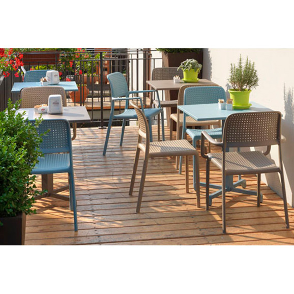 Стул пластиковый Bora Bistrot, голубой - фото 5
