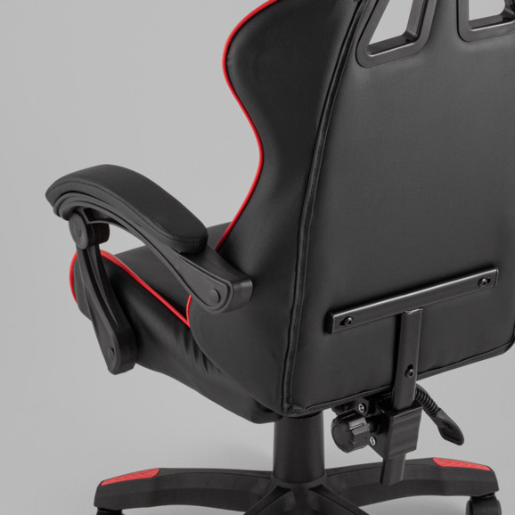 Кресло спортивное TopChairs MG-7043 черно-красный - фото 6