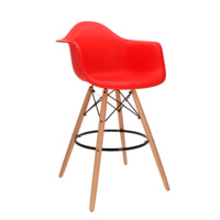 Настоящее фото товара  Кресло Eames DAW Барное Красное, произведённого компанией ChiedoCover