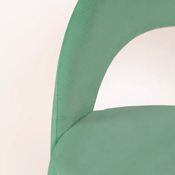 Стул Пиннате, барный, светло-зеленый, белый, велюр - фото 8