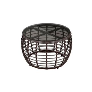 Фотография товара Стол Луро Д630, шоколад металлик, ротанг