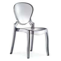 Настоящее фото товара Прозрачный стул Dystopia Дымчатый, пластиковый, произведённого компанией ChiedoCover