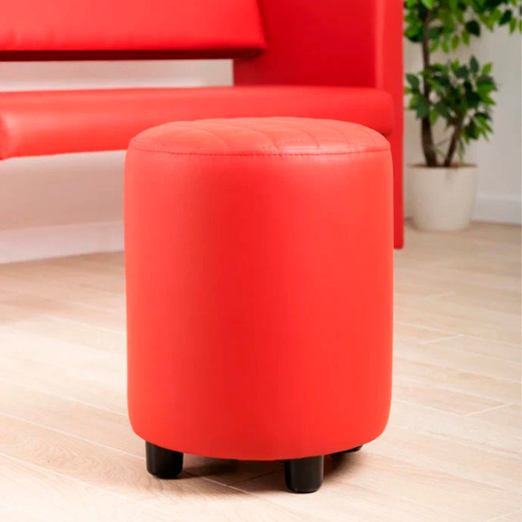 Пуф Тепал, экокожа, красный Пуф Тепал, экокожа, красный - фото 4