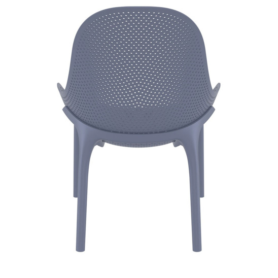 Лаунж-кресло пластиковое Грау, темно-серый - фото 3