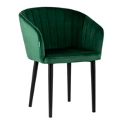 Фотография товара Стул с подлокотниками Нейтон, велюр зеленый от компании ChiedoCover.
