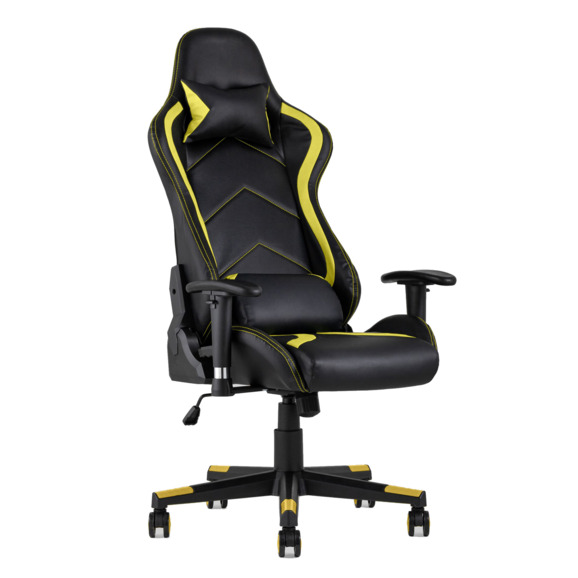 Кресло игровое TopChairs Cayenne желтое - фото 1