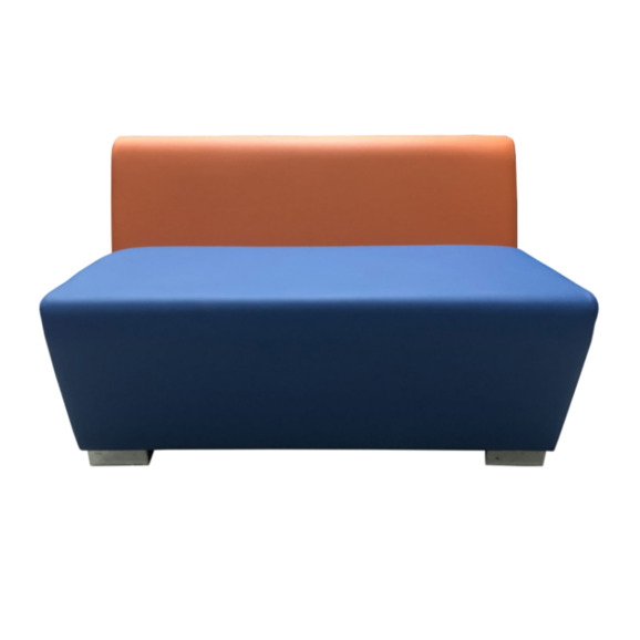 Секция Бальдор двухместная, оранжево-синяя Секция Бальдор двухместная, оранжево-синяя - фото 2