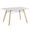 Настоящее фото товара Стол Eames DSW, прямоугольный, произведённого компанией ChiedoCover