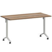 Фотография товара Стол мобильный складной дуб сафари, белый, 25 мм, 140*70 от компании ChiedoCover.