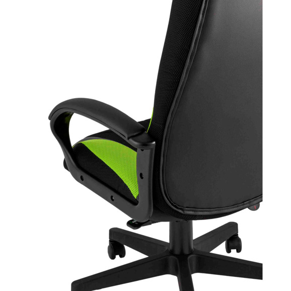 Кресло игровое TopChairs ST-CYBER 9 черный/зеленый - фото 6