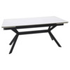 Стол обеденный Whisper, белый, черный