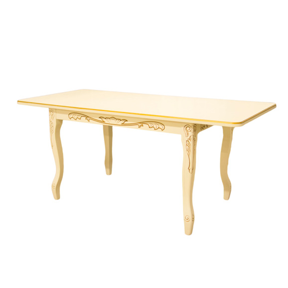 Стол раздвижной Клэнт, массив бука, бежевый - фото 4