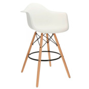 Фотография товара  Кресло Eames DAW Барное Белое от компании ChiedoCover.