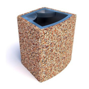 Фотография товара Урна бетонная уличная Марсель, московский гравий от компании ChiedoCover.