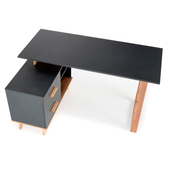 Стол письменный Trunk, дуб вотан, антрацит Стол письменный Trunk, дуб вотан, антрацит - фото 7