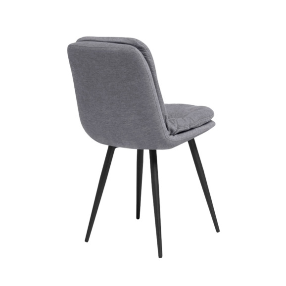 Стул на металлокаркасе Майк темно-серый / черный - фото 4