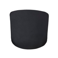 Настоящее фото товара Подушка к стулу Лугано черная экокожа, произведённого компанией ChiedoCover