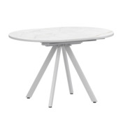 Фотография товара Стол раздвижной Лаки мини 800+300мм, азул, белый муар от компании ChiedoCover.