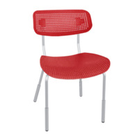 Настоящее фото товара Стул Jin, красный, хром, произведённого компанией ChiedoCover