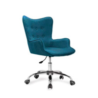 Настоящее фото товара Кресло поворотное BELLA, ткань, синий, произведённого компанией ChiedoCover