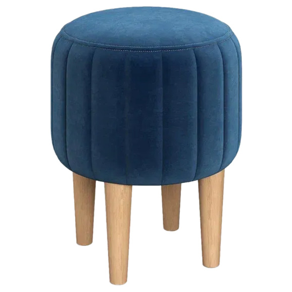 Пуф Ноотропик, круглый, синий - фото 1