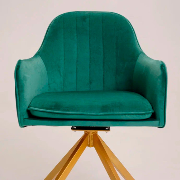 Кресло Сета, пирамида, зеленый, золотой - фото 7