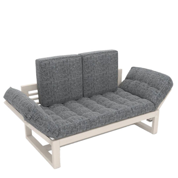 Кушетка Кофу, textile беленый дуб - фото 1