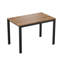 Настоящее фото товара Стол Тион-5, дуб коньяк, черный, произведённого компанией ChiedoCover