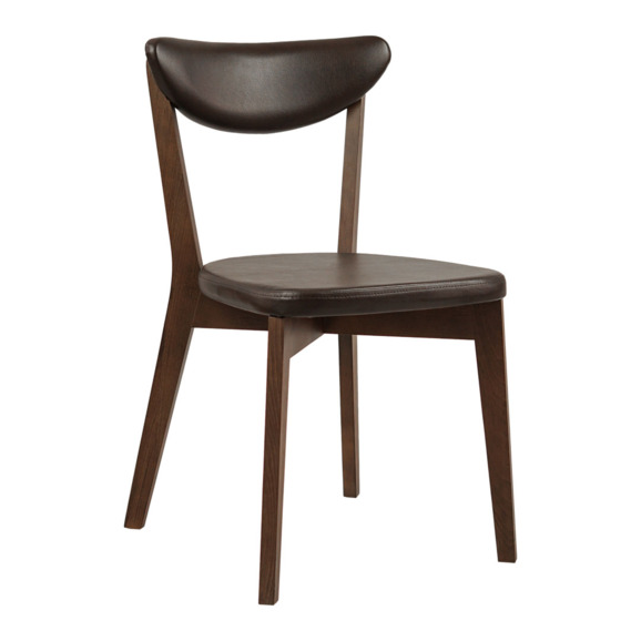 Стул Ruby, экокожа коричневая  Cometa dark Brown, старинный орех - фото 1