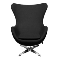 Фотография товара Кресло Egg chair, черный, экокожа от компании ChiedoCover.