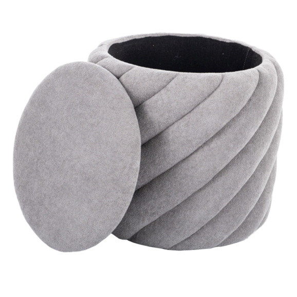 Пуф Bora, светло-серый - фото 1