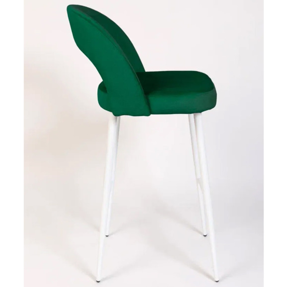 Стул Пиннате, барный, зеленый, белый, велюр - фото 7