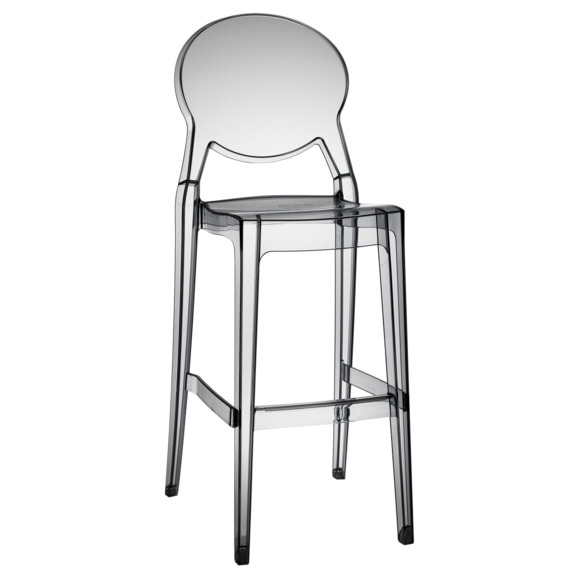 Стул барный прозрачный Igloo, серый Стул барный прозрачный Igloo, серый - фото 1