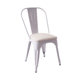 3D модель товара Стул Tolix Soft, белый, экокожа белая, произведённого компанией ChiedoCover