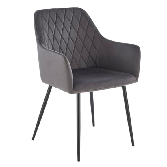 Стул кухонный Kingdom, серый, черный Стул кухонный Kingdom, серый, черный - фото 1