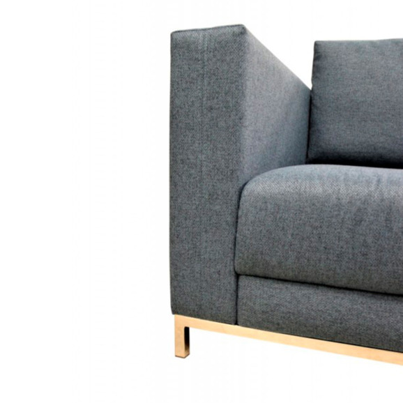 Кресло Марлоу, рогожка нептун 19, серое - фото 4