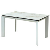 Фотография товара Стол CREMONA 160 KL-188 Контрастный мрамор / белый каркас от компании ChiedoCover.